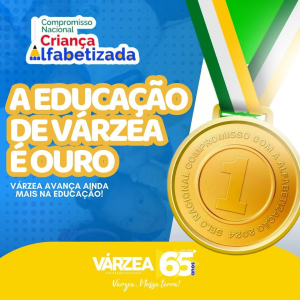 Várzea conquista o Selo Ouro de Compromisso com a Alfabetização