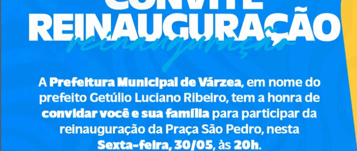  CONVITE DE REINAUGURAÇÃO.