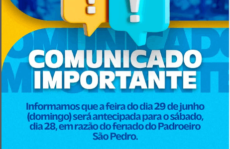 Comunicado Importante!