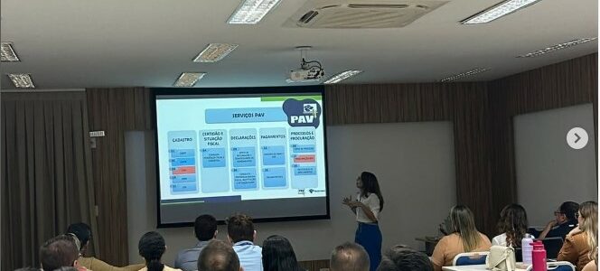  Treinamento do Ponto de Atendimento Virtual (PAV) da Receita Federal.