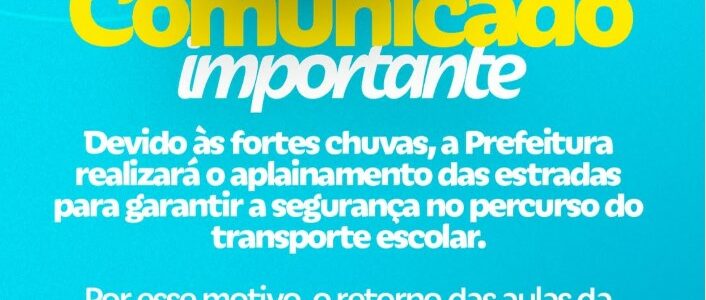 COMUNICADO IMPORTANTE!