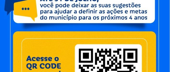 Sua voz constrói o futuro da cidade!