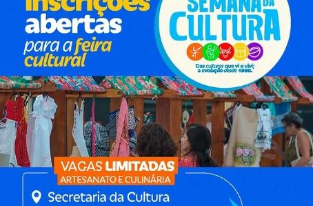 Participe da Feira Cultural da 43º Semana da Cultura de Várzea/RN