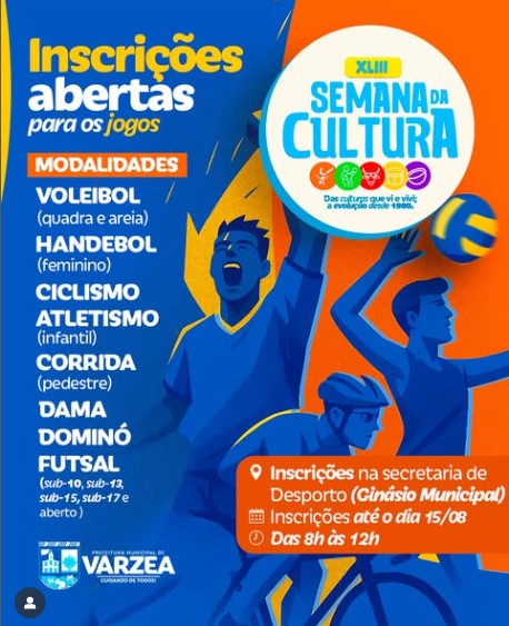  Inscrições Abertas para os Jogos da Semana da Cultura!