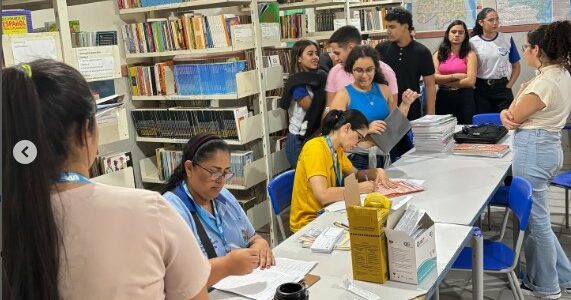  Vacinação contra o HPV e a Influenza nas escolas municipais e estadual.
