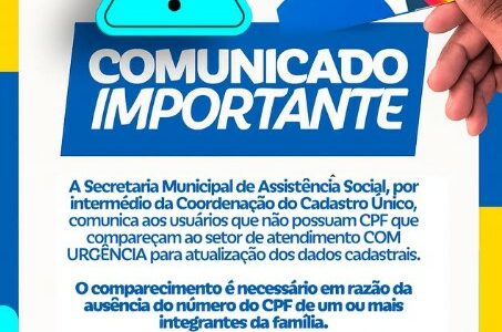 COMUNICADO IMPORTANTE