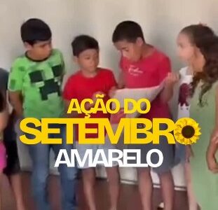 Alusão ao Setembro Amarelo junto aos grupos do Serviço de Convivência e Fortalecimento de Vínculos.