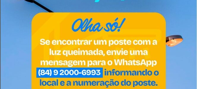 A Prefeitura de Várzea/RN está cuidando da iluminação pública!