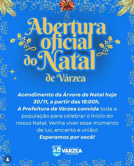 ABERTURA OFICIAL DO NATAL DE VÁRZEA