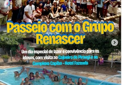 Dia de lazer e convivência para a melhor idade! Dia de lazer e convivência para a melhor idade!
