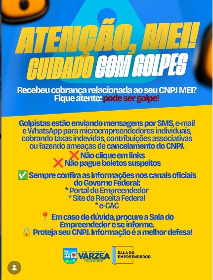 ATENÇÃO, MEI! CUIDADO COM GOLPES
