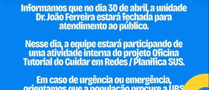 AVISO À POPULAÇÃO