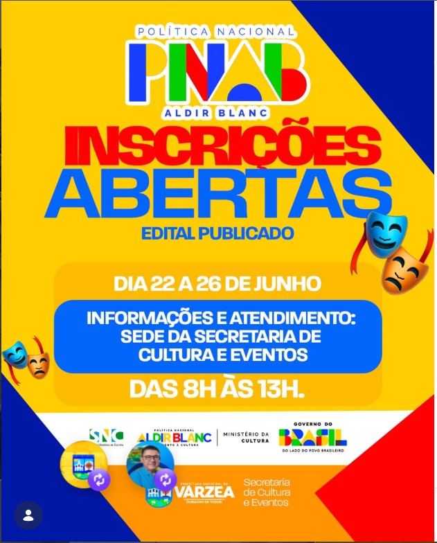 ATENÇÃO, ARTISTAS E FAZEDORES DE CULTURA DE VÁRZEA! 