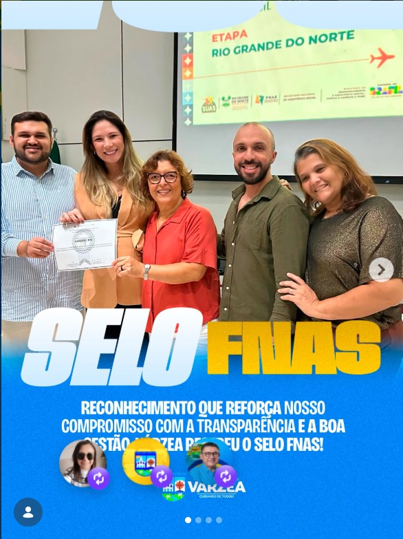 Várzea recebeu o Selo FNAS
