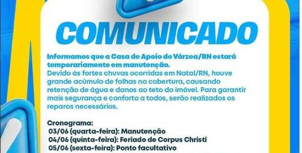 COMUNICADO IMPORTANTE