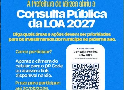 O futuro de Várzea também passa pela sua participação! O futuro de Várzea também passa pela sua participação!