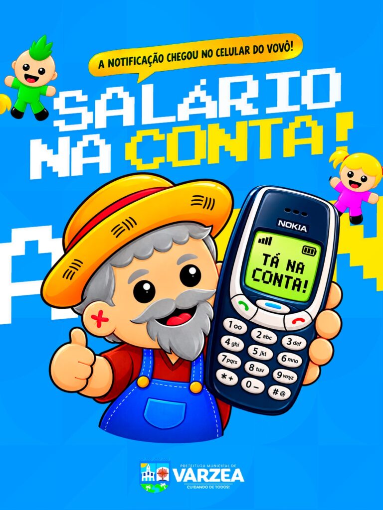 A notificação chegou até no celular do vovô: salário na conta!