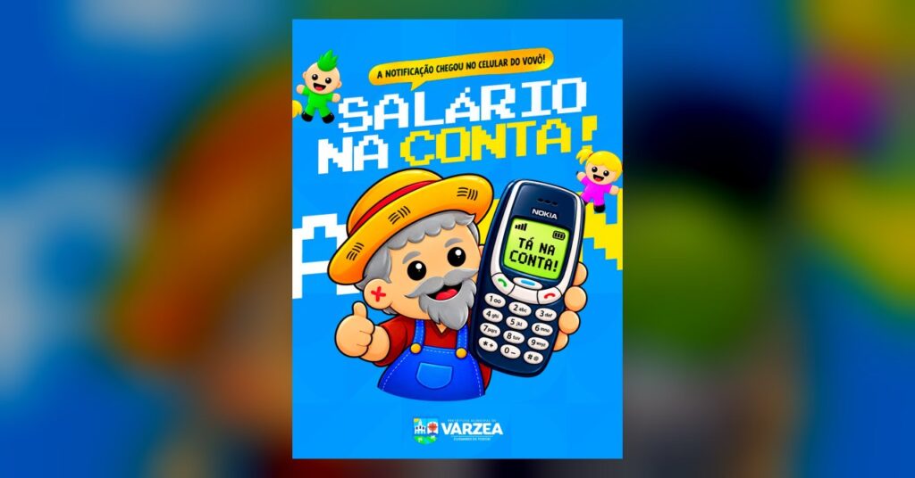 A notificação chegou até no celular do vovô: salário na conta!