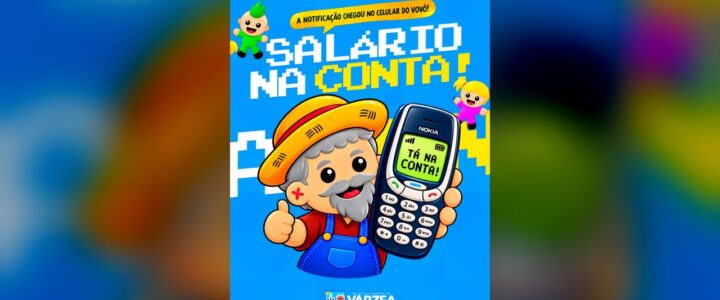 A notificação chegou até no celular do vovô: salário na conta! A notificação chegou até no celular do vovô: salário na conta!