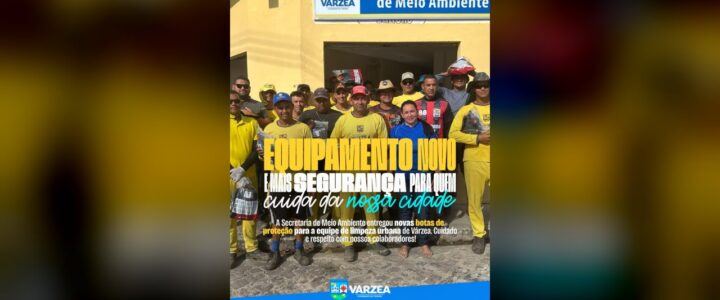 Equipamento novo e mais segurança para quem cuida da nossa cidade! Equipamento novo e mais segurança para quem cuida da nossa cidade!