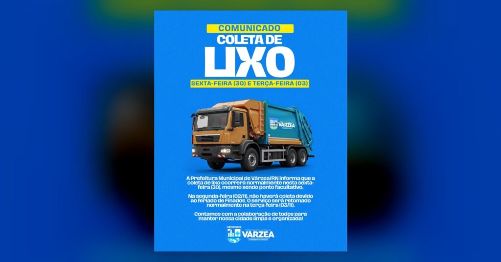 Comunicado Importante: Coleta de Lixo